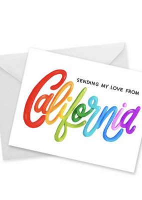 Doodles.Ink Sending My Love Rainbow CA Card