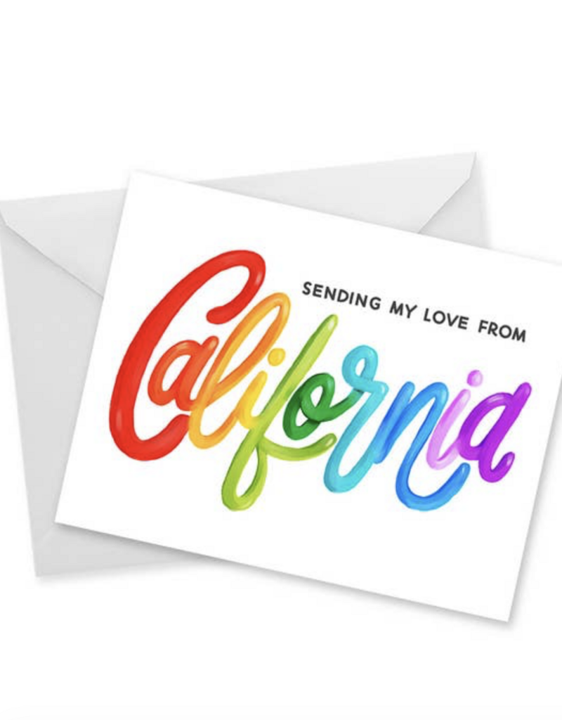 Doodles.Ink Sending My Love Rainbow CA Card
