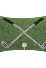 Peking Handicraft Cross Golf Clubs Hook Pillow
