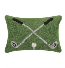 Peking Handicraft Cross Golf Clubs Hook Pillow