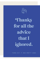 Paloma Paper Co. Advice Ignored Card