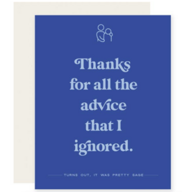 Paloma Paper Co. Advice Ignored Card
