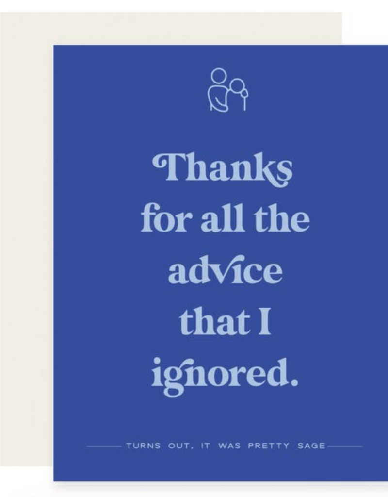 Paloma Paper Co. Advice Ignored Card