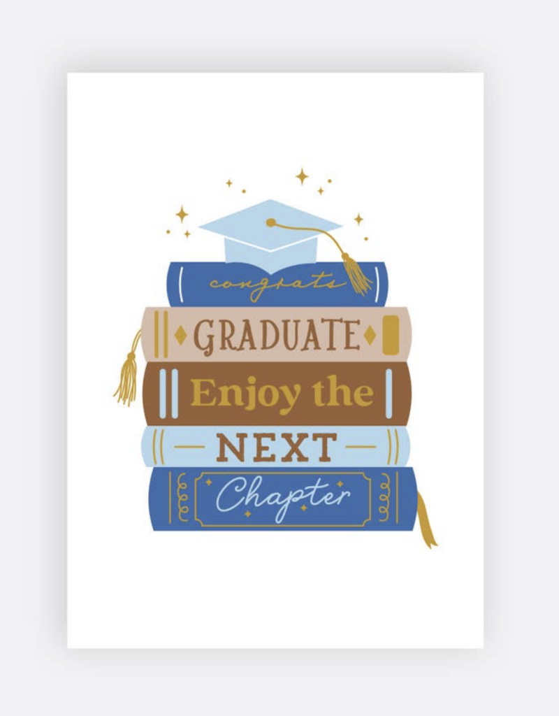Elum Designs Book Stack Graduate Card
