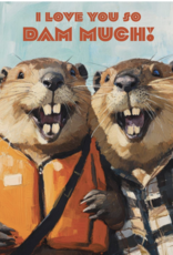 Waterknot Beaver Love Card