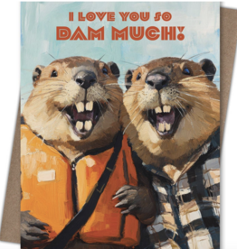 Waterknot Beaver Love Card