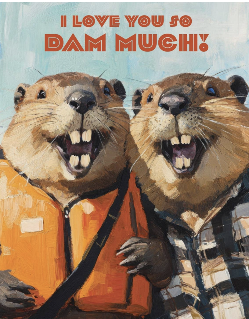 Waterknot Beaver Love Card