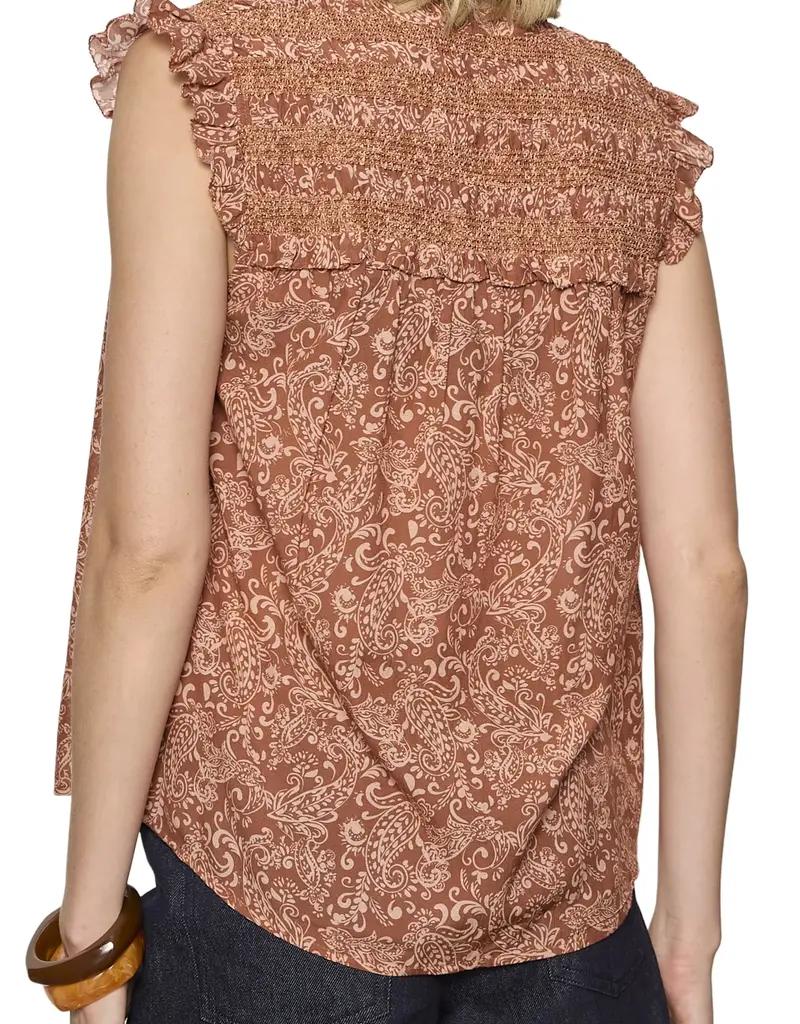 Sanctuary Free Feeling Smocked Blouse