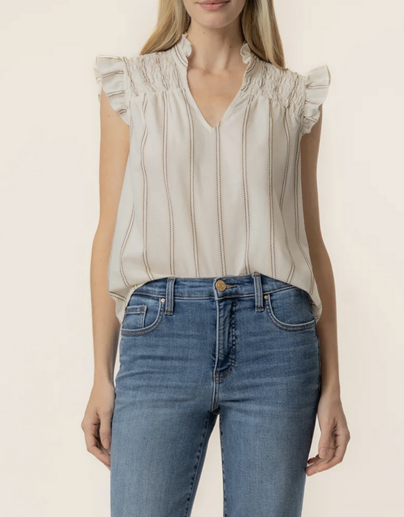 Kut from the Kloth Ronda Ruffle Neck Top