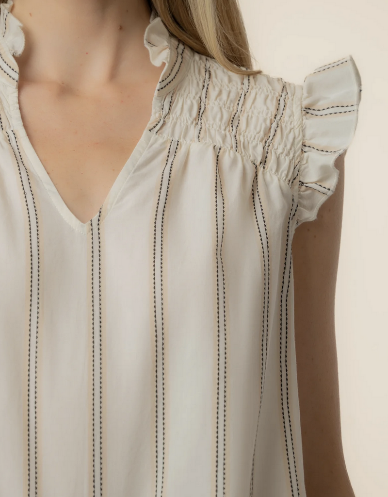 Kut from the Kloth Ronda Ruffle Neck Top