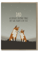 Modern Printed Matter Dad Disagree Card