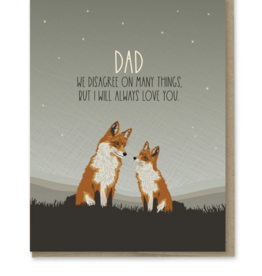 Modern Printed Matter Dad Disagree Card