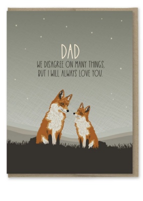 Modern Printed Matter Dad Disagree Card