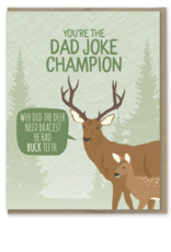 Modern Printed Matter Dad Joke Champion Card
