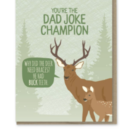 Modern Printed Matter Dad Joke Champion Card
