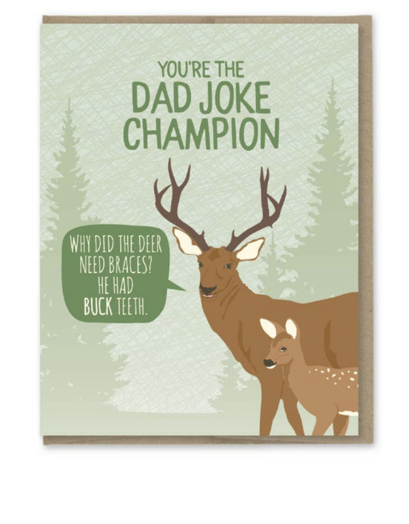 Modern Printed Matter Dad Joke Champion Card