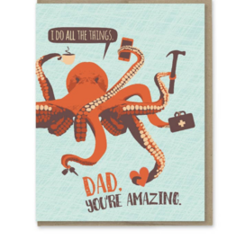 Modern Printed Matter Octopus Do All The Things Card