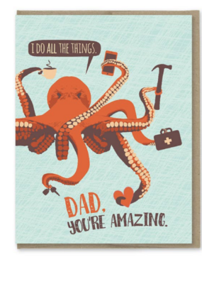 Modern Printed Matter Octopus Do All The Things Card