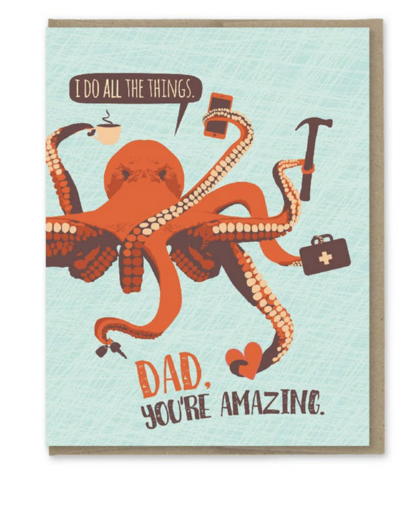 Modern Printed Matter Octopus Do All The Things Card