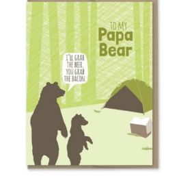 Modern Printed Matter Papa Bear Camping Card