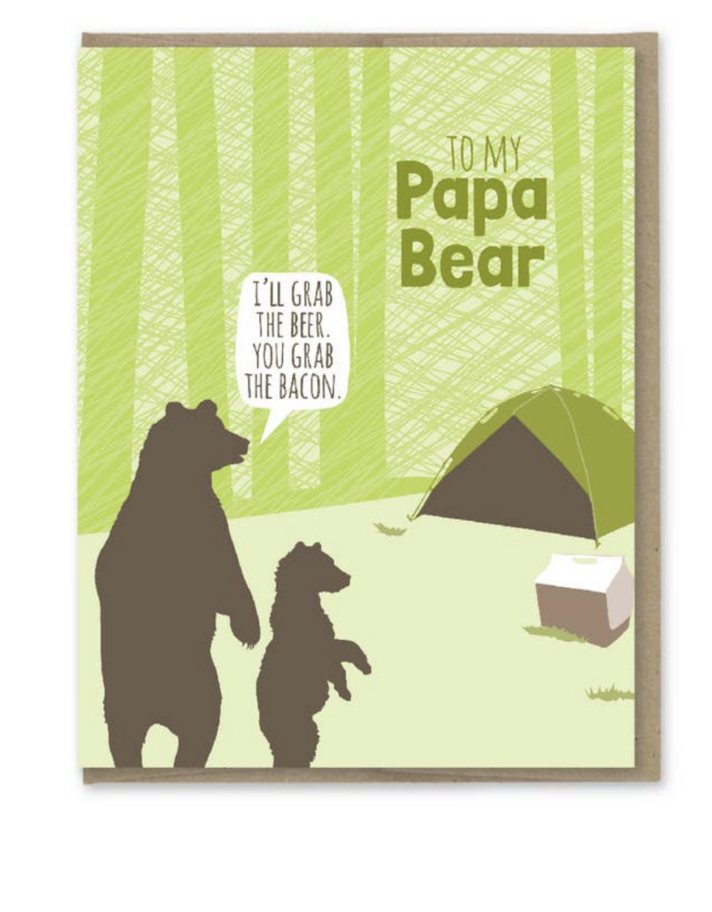 Modern Printed Matter Papa Bear Camping Card