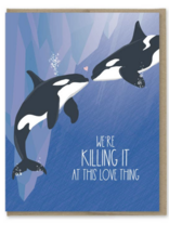 Modern Printed Matter Killing It At Love Orcas Card