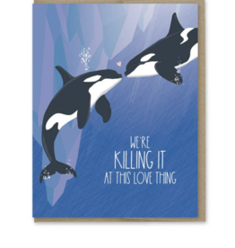 Modern Printed Matter Killing It At Love Orcas Card
