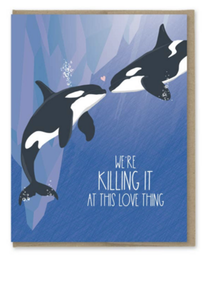 Modern Printed Matter Killing It At Love Orcas Card