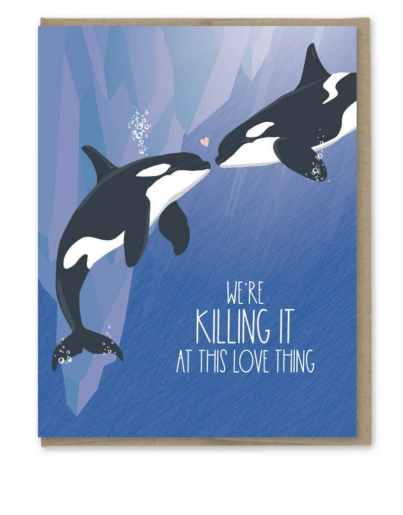 Modern Printed Matter Killing It At Love Orcas Card