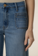 Kut from the Kloth Meg High Rise Wide Leg W Patch Pockets