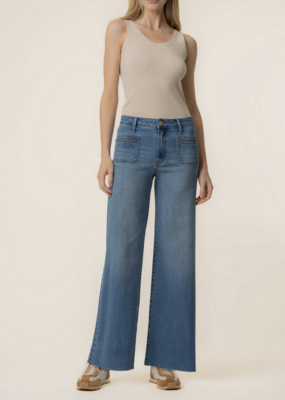 Kut from the Kloth Meg High Rise Wide Leg W Patch Pockets