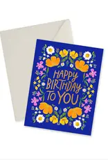Doodles.Ink Happy Birthday to You Gold Foil Card