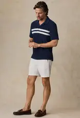 Faherty Cabana Towel Terry Surf Stripe Polo