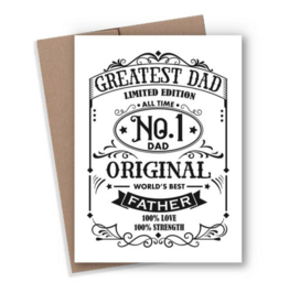 Expression Design Co Number 1 Dad Card
