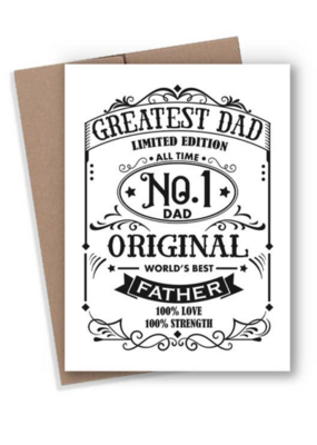 Expression Design Co Number 1 Dad Card