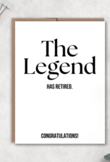 Expression Design Co The Legend Has Retired Card