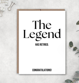 Expression Design Co The Legend Has Retired Card