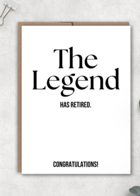 Expression Design Co The Legend Has Retired Card