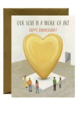 Yeppie Paper Museum Love Work of Art Anniversary Card