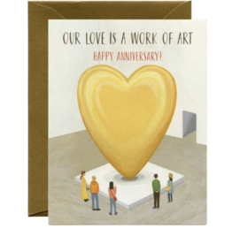 Yeppie Paper Museum Love Work of Art Anniversary Card
