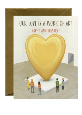 Yeppie Paper Museum Love Work of Art Anniversary Card