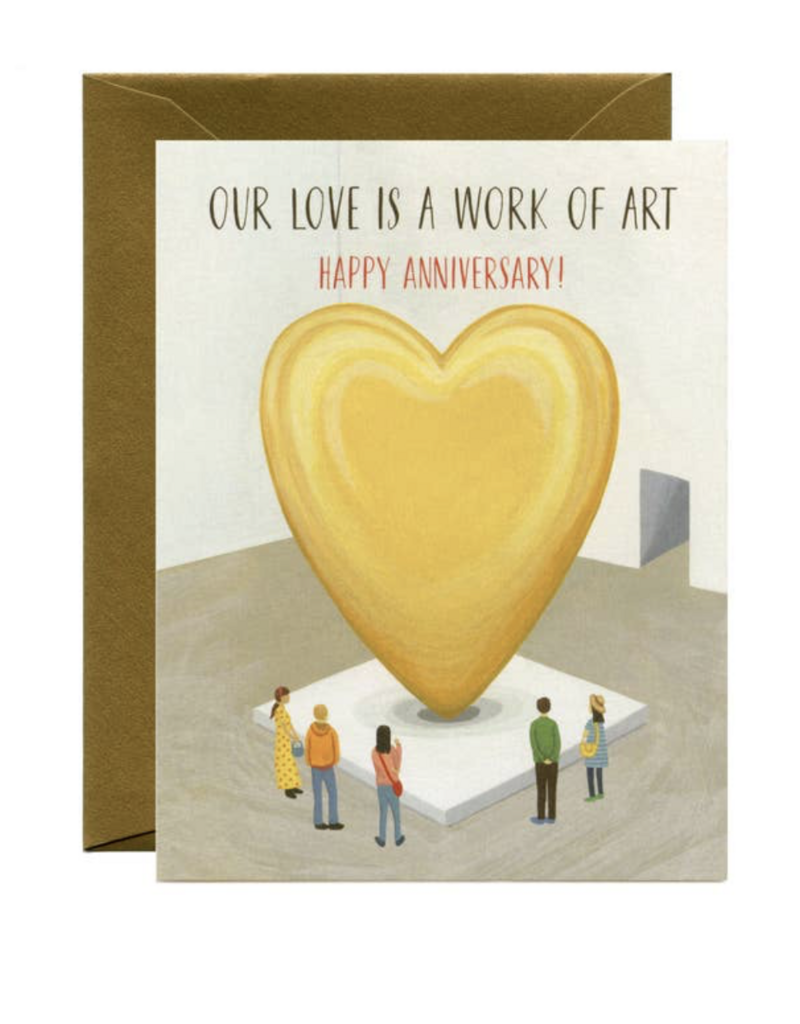 Yeppie Paper Museum Love Work of Art Anniversary Card