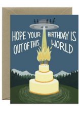 Yeppie Paper Out of This World Spaceship Birthday