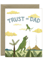 Yeppie Paper T-Rex Dinosaur Father's Day Card