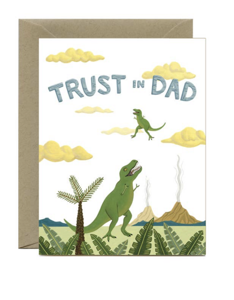 Yeppie Paper T-Rex Dinosaur Father's Day Card