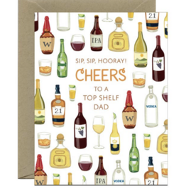 Yeppie Paper Cheers Dad Top Shelf Drinks Father's Day