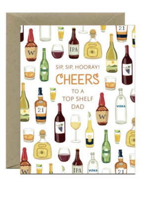 Yeppie Paper Cheers Dad Top Shelf Drinks Father's Day