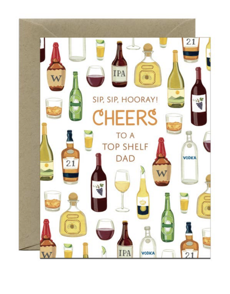 Yeppie Paper Cheers Dad Top Shelf Drinks Father's Day
