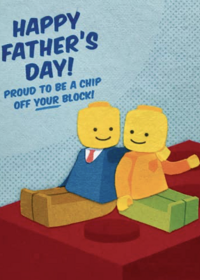 Good Paper Chip Off Your Block Card