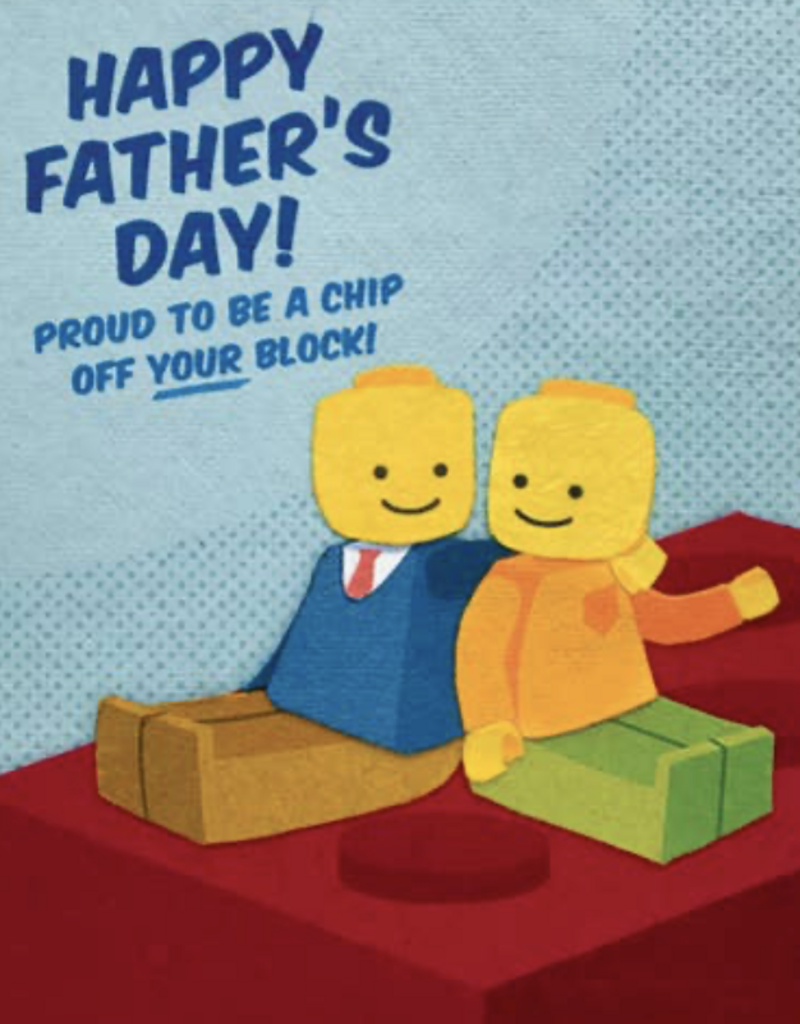 Good Paper Chip Off Your Block Card